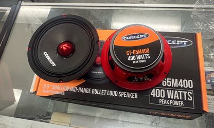 Concept CT-65M400 6.5" Mid-Range Car Speakers