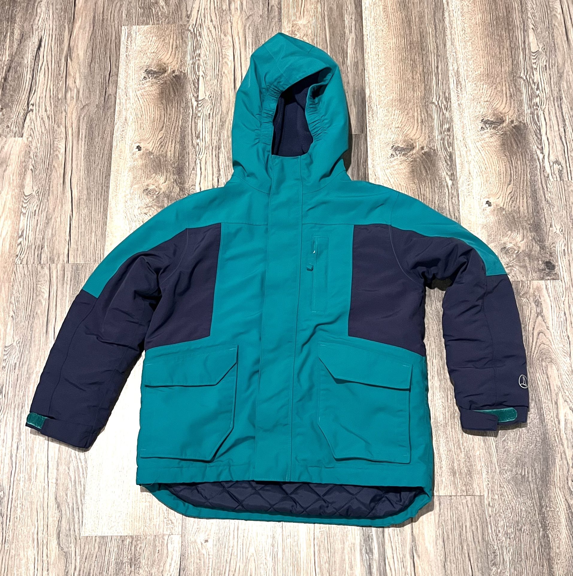 Kids Lands End Squall Waterproof Insulated Winter Jacket Coat Size S (7-8). 