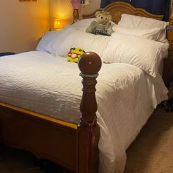 Bedroom Set , Ladies Dresser, men’s  Dresser And Bed Frame 