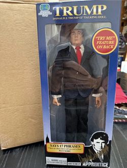 AUTOGRAPHED Donald J Trump 12” Talking Doll The Apprentice Official New In Box! MAGA