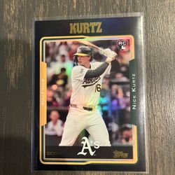Nick Kurtz Black Foil SP Parallel Rookie Baseball Card 2025 Topps Archives