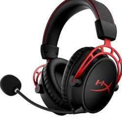 HyperX Cloud Alpha Wireless - Gaming Headset for PC, 300-hour battery life, DTS Headphone:X Spatial Audio, Memory foam, Dual Chamber Drivers, Noise-ca