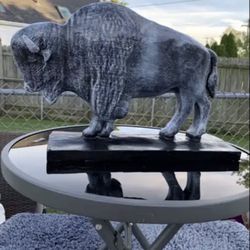 The Old Gray Buffalo Statue