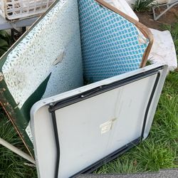 Three Midium  Old Folding Tables, But Very Strong (all For $20. Need Some Cleaning