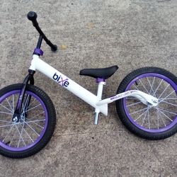 Bixie Balance Bike White Blue