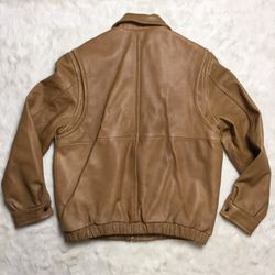 Izod genuine leather bomber jacket hotsell
