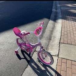 Huffy 16" Disney Princess Kids' Bike, Fits Riders 3'5" - 4'0", Pink, Child, Girl's
