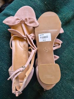 CB Brynn Pink Suede Heeled Sandals