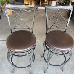 Set Of 2 Swivel Bar Stools