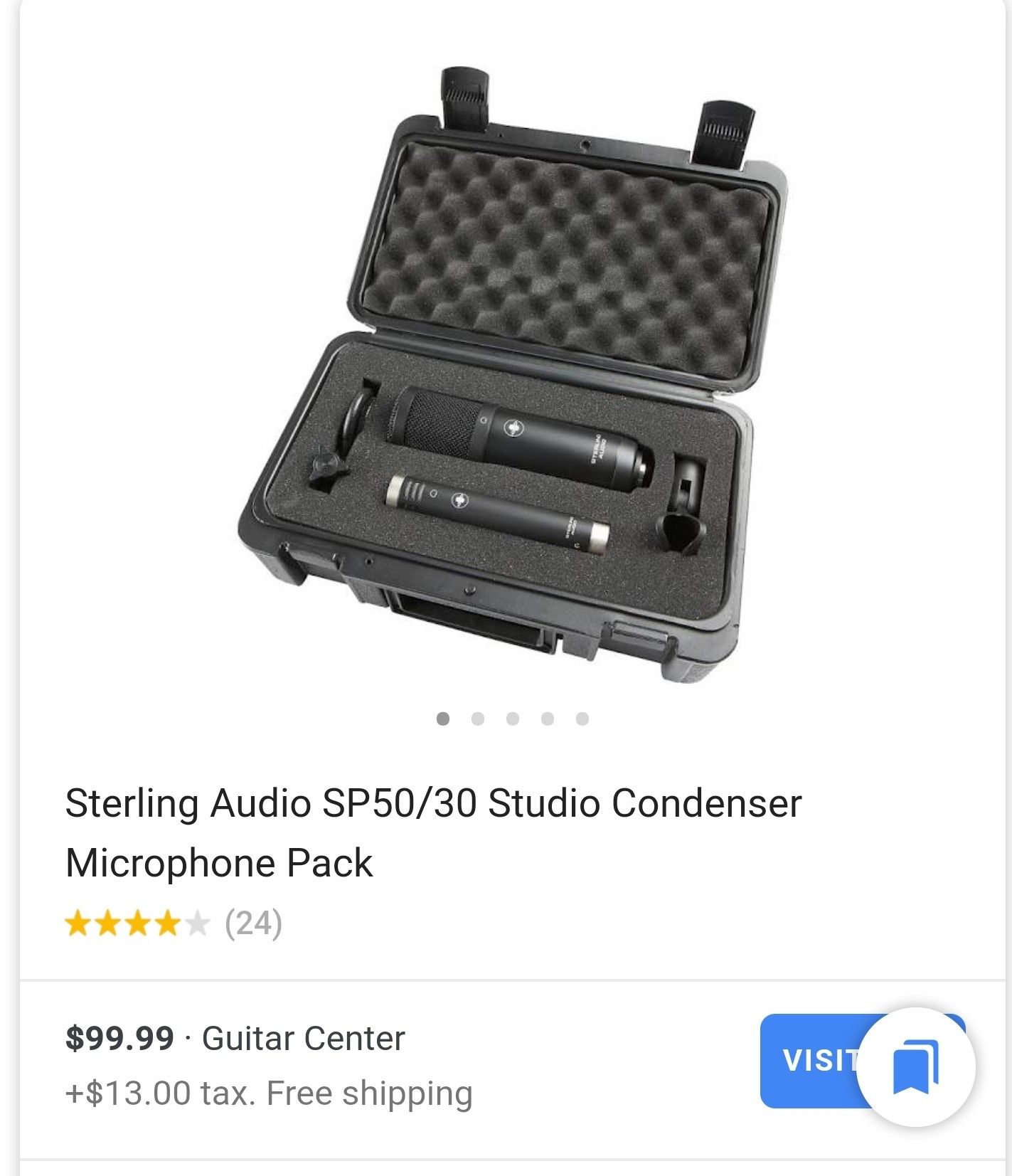 Microphones, Audio, Sterling, Combo, Studio, Sp50/30