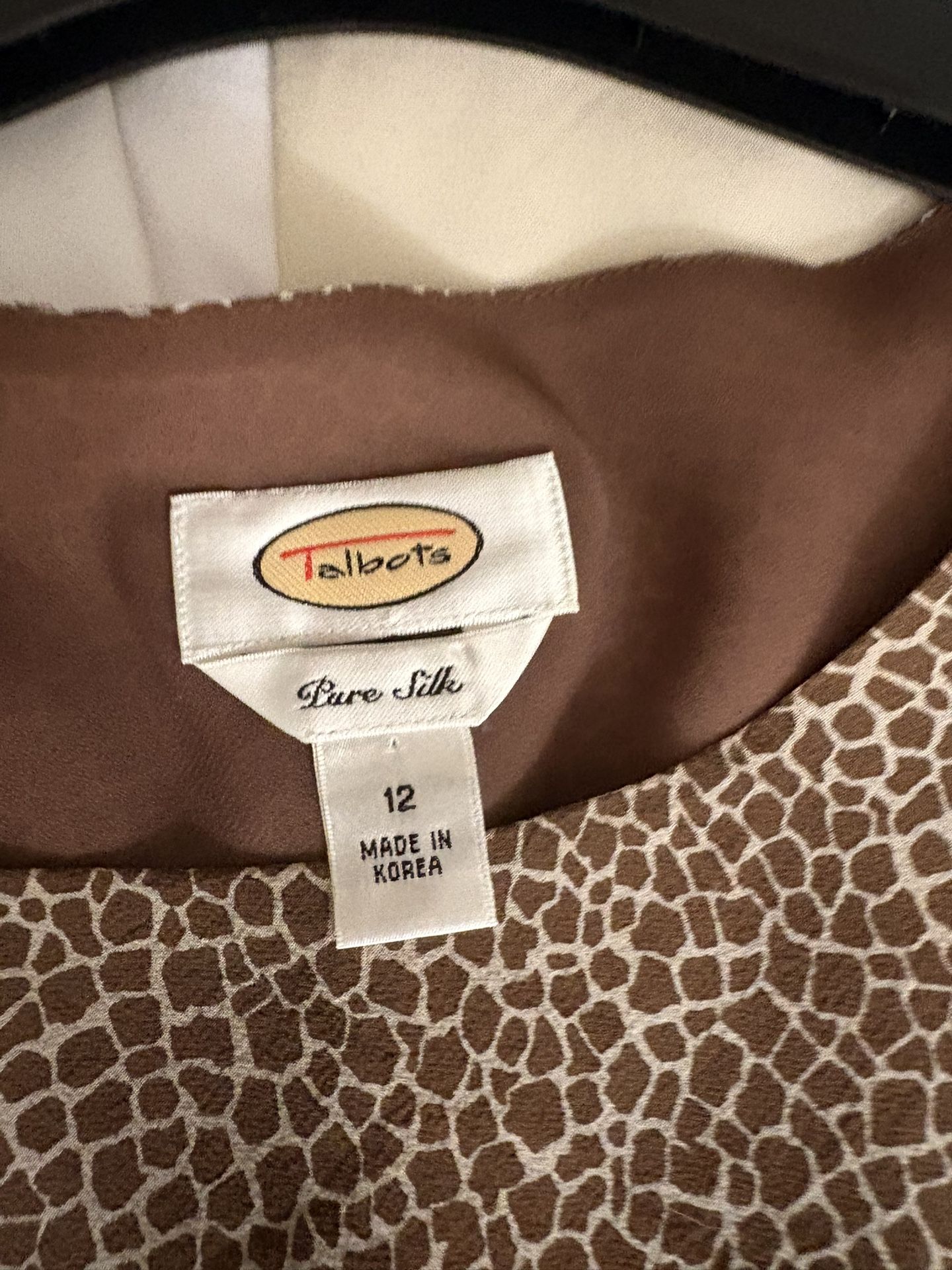 Two Piece Skirt And Blouse Size (12) Pure Silk