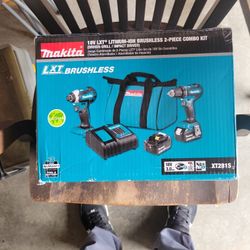 Makita LXT Lithium Ion Brushless 2 Piece Combo Kit