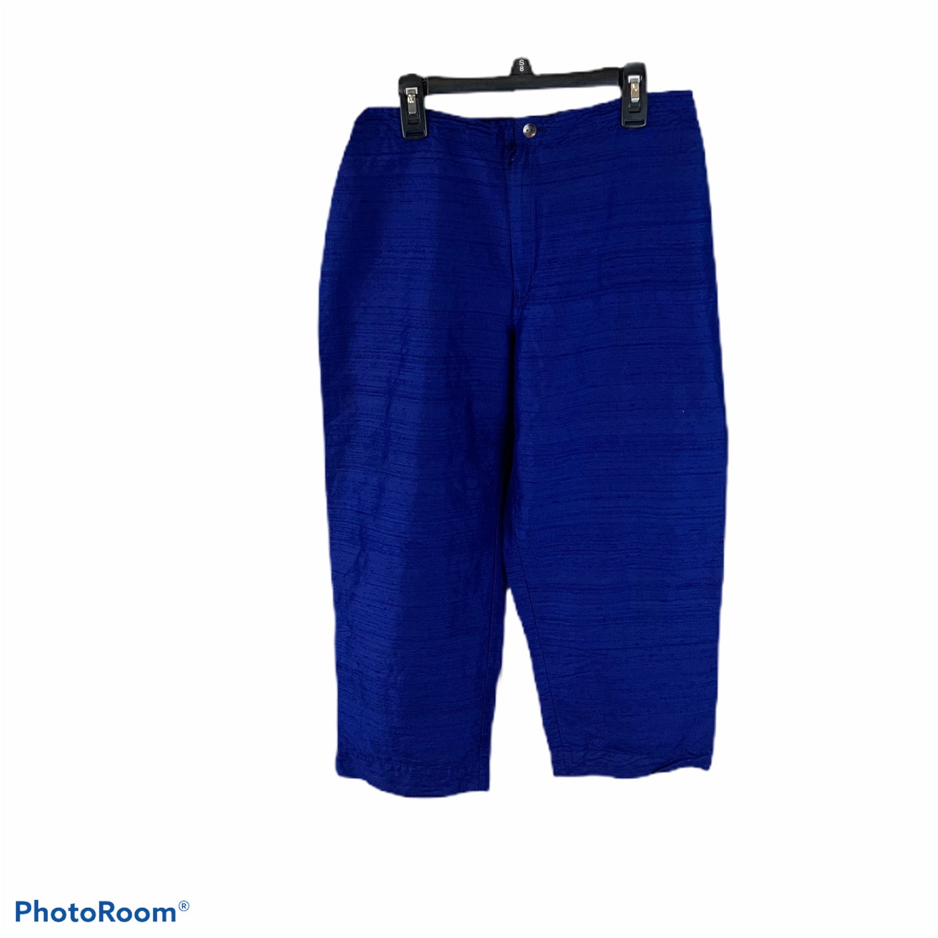 Women’s vintage Chico’s Design blue cropped pants size 8