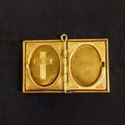 Vintage Miniature Locket Pendant Jewelry 19th Century