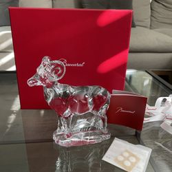 Brand New Limited Edition of 750 Baccarat Zodiac Ram With Original Packaging