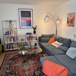 Sectional couch mid century modern 