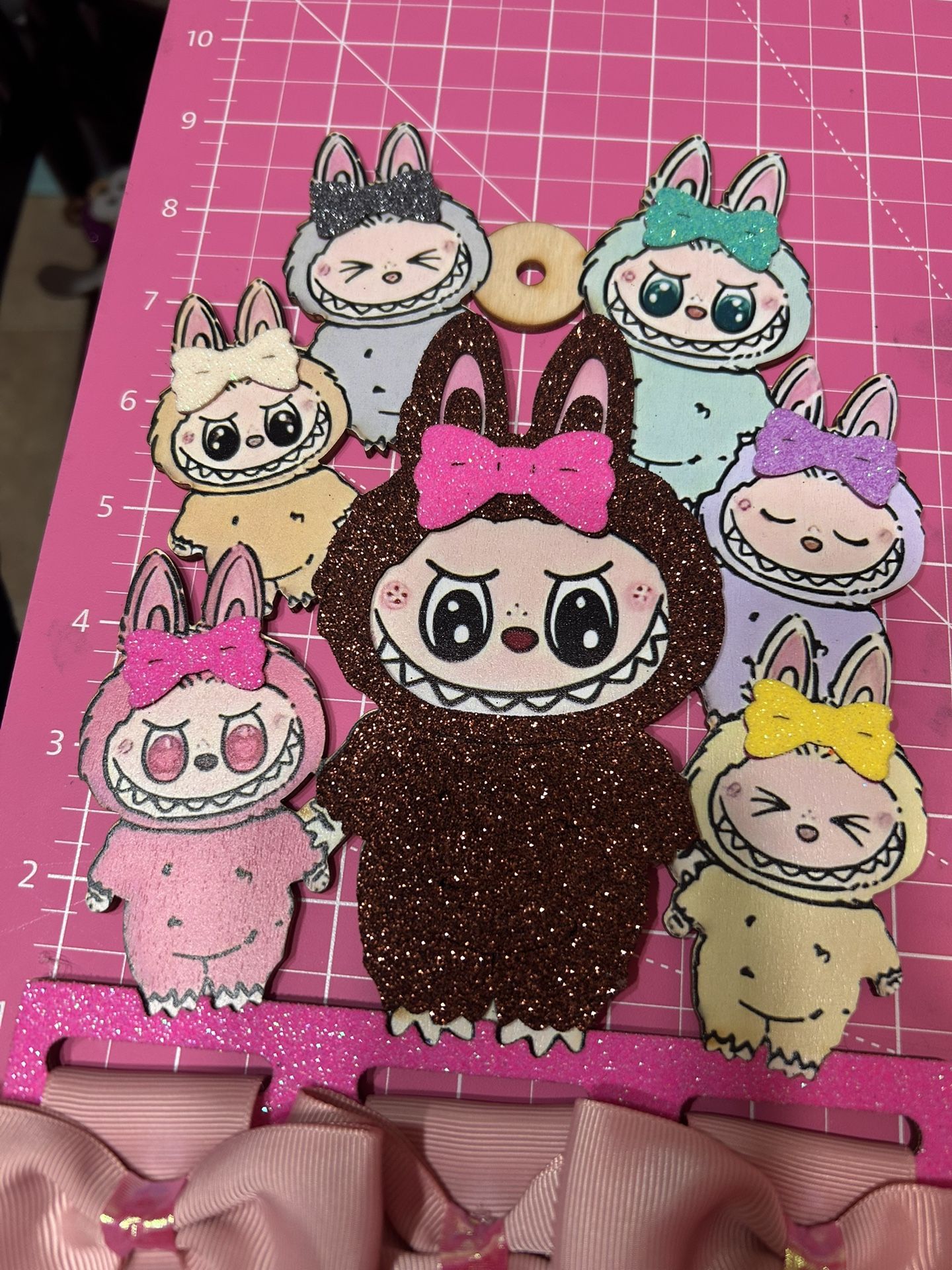 Hairbow Holders/portamoños Stitch/ Labubu/sanrio