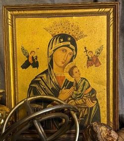 Theotokos picture with frame