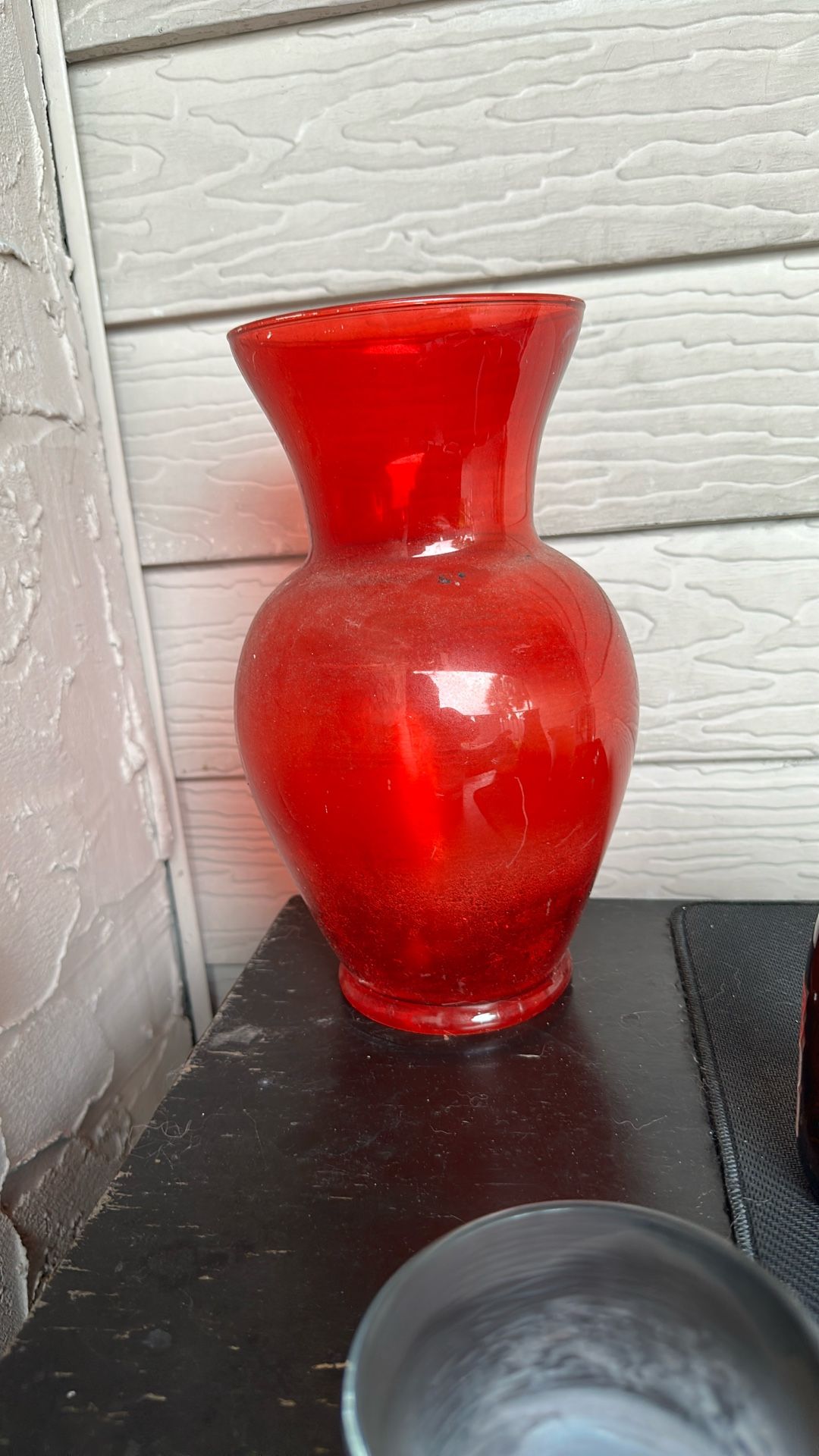 Red Vase Lil Dirty But Brand New W A Good Clean