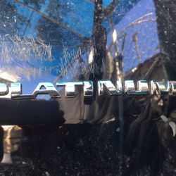 PLATINUM Letters For Cadillac Escalade Platinum edition