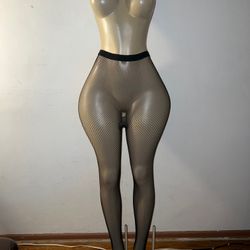 Black Fishnet Pantyhose 