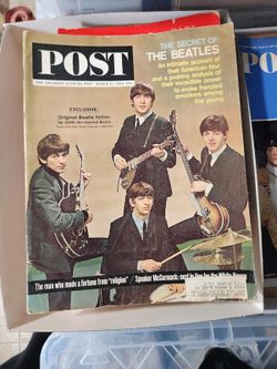 TWO THE BEATLES-Rare Vintage POST MAGAZINE-August 27, 1966-British Invasion