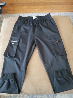 Air Borne Black Cargo Pants