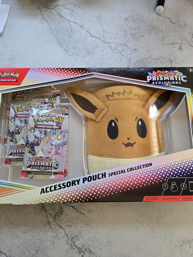 Pokemon Cards Prismatic Evolutions Eevee Pouch Box