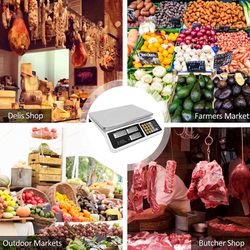 New Digital Weight Scale Price Computing Food Meat Produce Deli Market 88lb