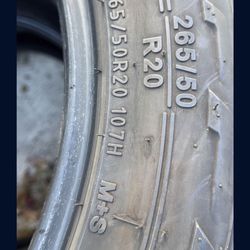 All terrain uniroyal laredo at 265/50/20