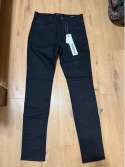 all black purple jeans