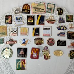 39 very rare McDonald's vender's employee Olympics trading pins