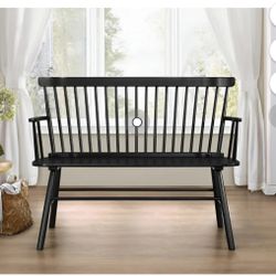 Black Spindleback Bench