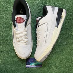 Air Jordan 2/3 white black silver