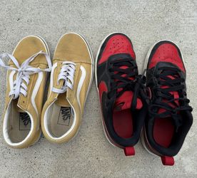 Boys Nike And Vans $15