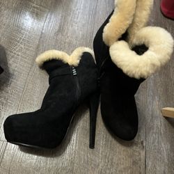 Shoedazzle Womens Stiletto Heel Ankle Booties 