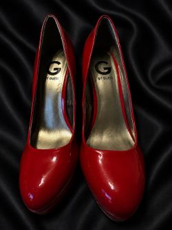 G by Guess Red Patent Platform Heels – Women’s Size 8.5M – Like New