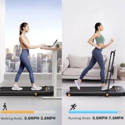 Walking/Running Home Treadmill (UREVO 2 in 1 Under Desk, 2.5HP Folding Electric Treadmill)