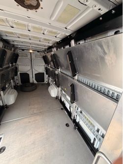 Mercedes sprinter van shelves