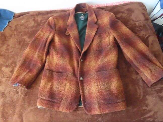 Willis & Geiger Wool Jacket Blazer w/Detachable Vest sz M