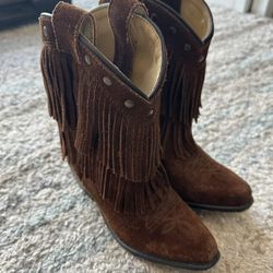 Shyanne - Girls Fringe Cowboy Cowgirl Boots