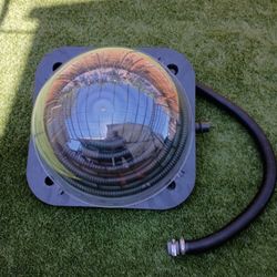 Solar Dome Above Ground Pool Heater for Inground and Above Ground Outdoor Swimming Pools Water Heater with Connector, Black

