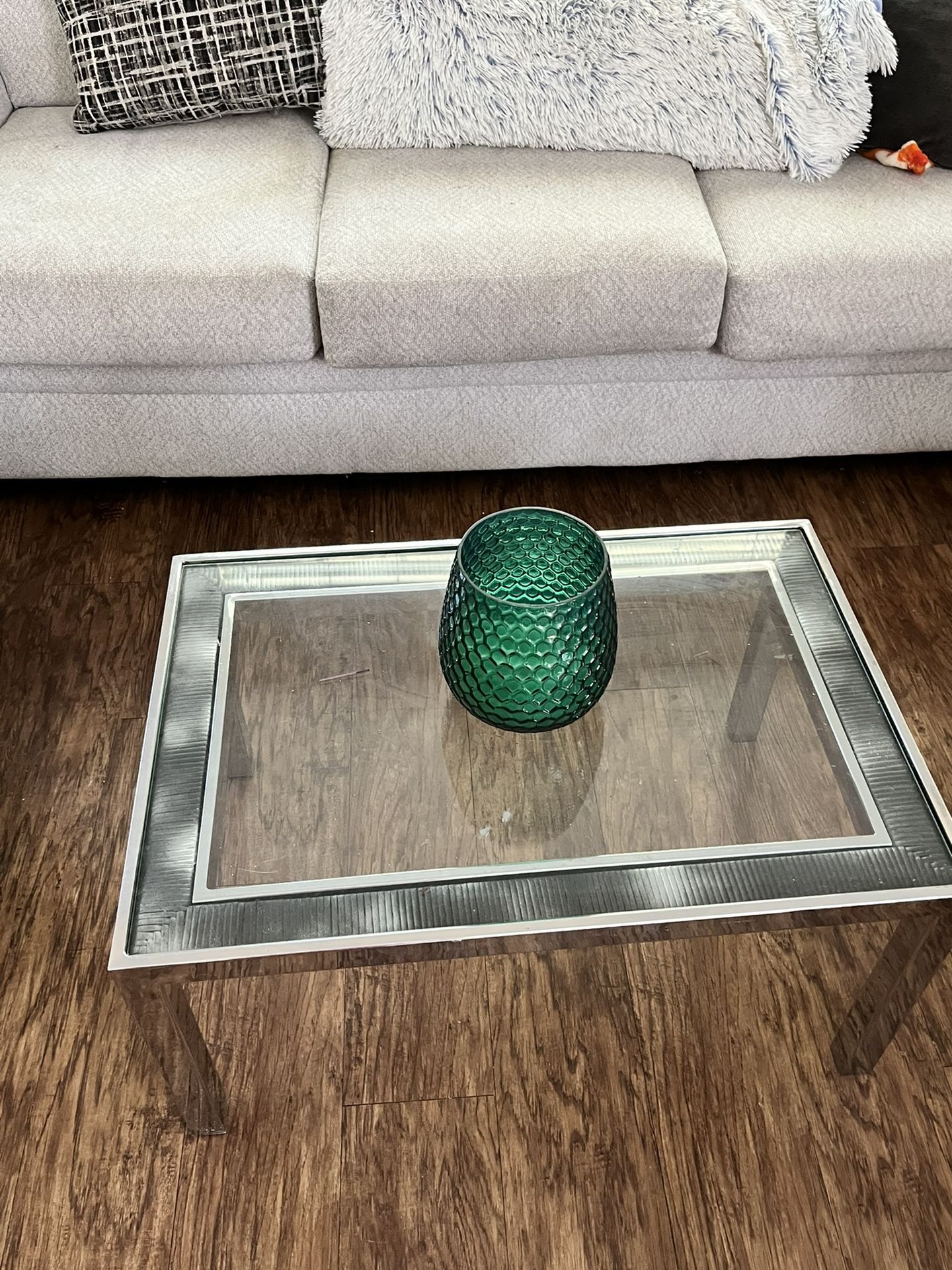 glass coffee table