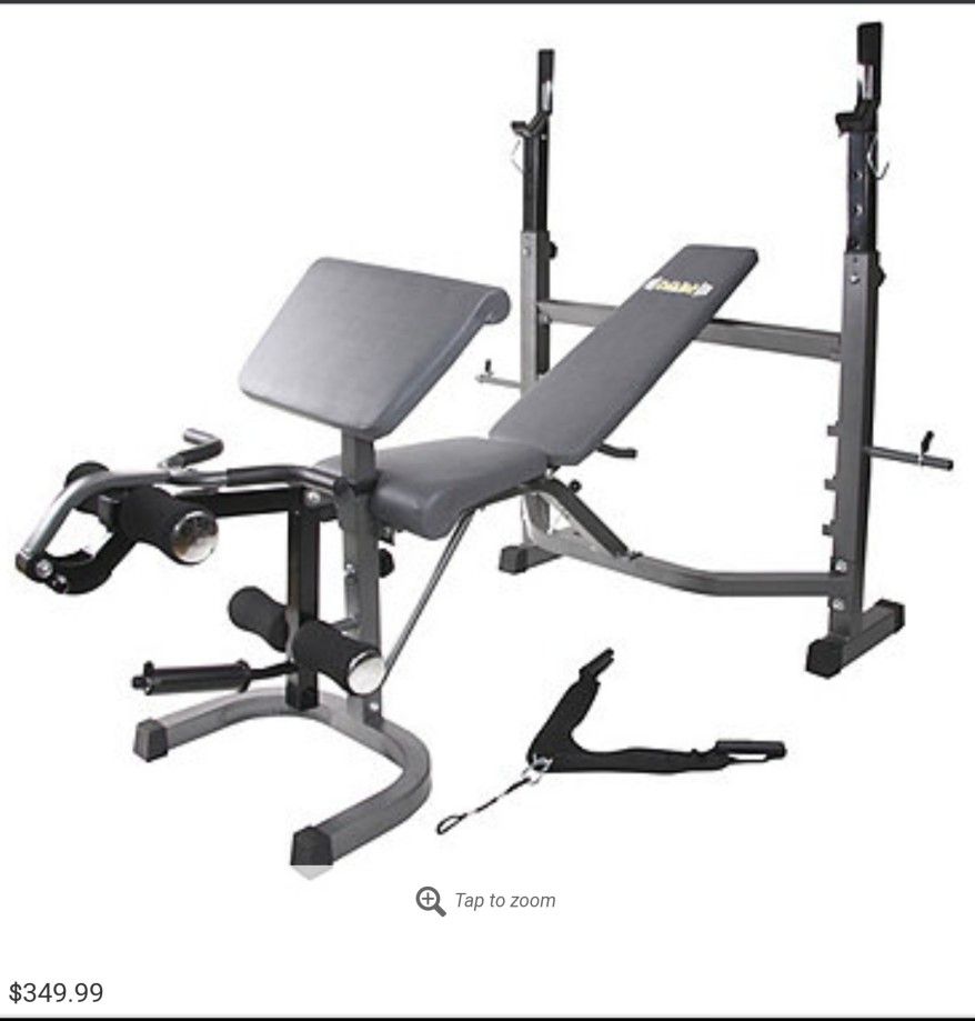 Work Out Bench . No Weights Or Bench Press Bar.