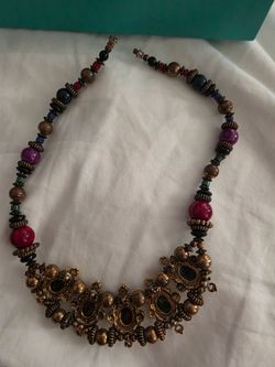 Multicolor Beaded Statement Necklace
