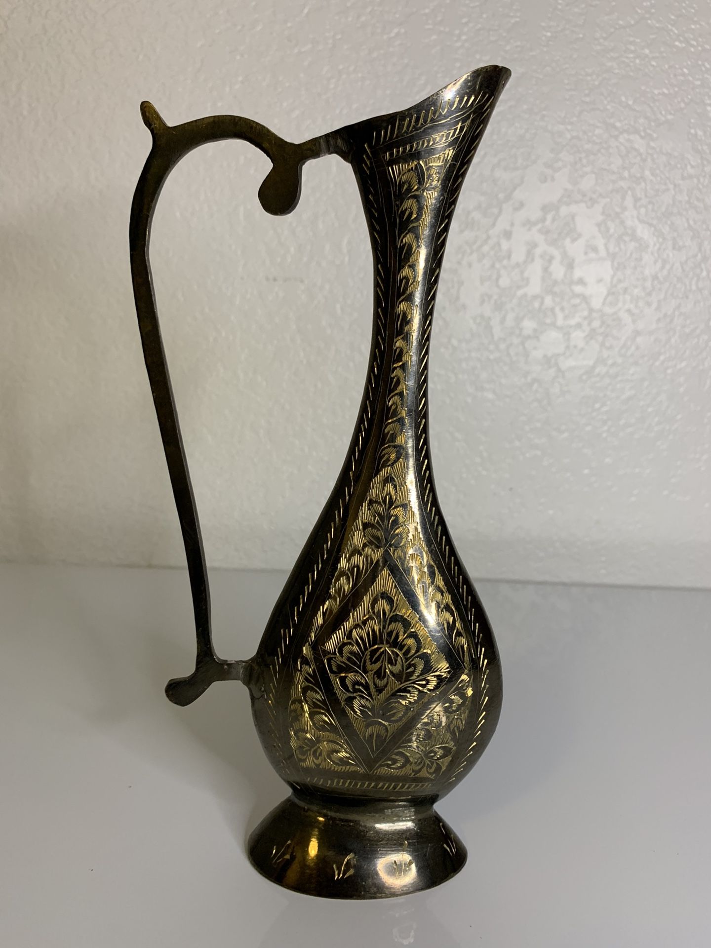 COPPER VASE - HAND CARVED