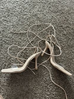 Clear, Strappy Heels