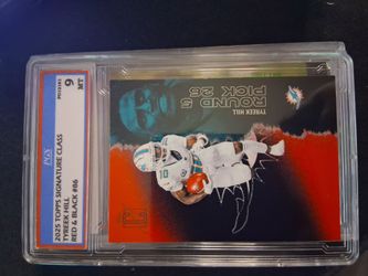 2025 topps tyreek hill graded 9