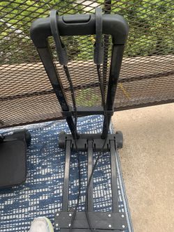 Rolling Cart With Stretching Straps . Use For Travel / Moving Bins Etc.