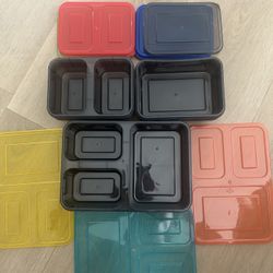 Box Combo 9pcs Container And 9 Pcs Lid